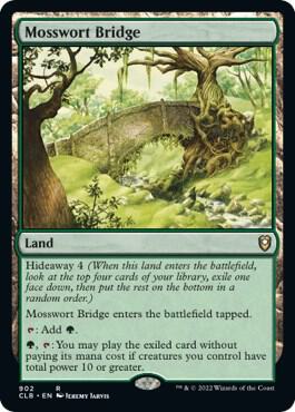 Mosswort Bridge card from Commander Legends: Battle for Baldur's Gate