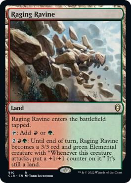 Raging Ravine card from Commander Legends: Battle for Baldur's Gate