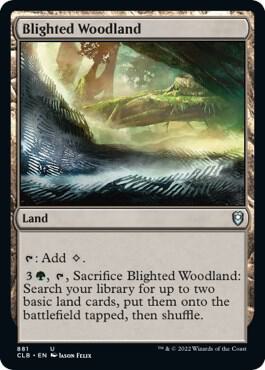 Blighted Woodland card from Commander Legends: Battle for Baldur's Gate