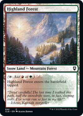 Highland Forest card from Commander Legends: Battle for Baldur's Gate
