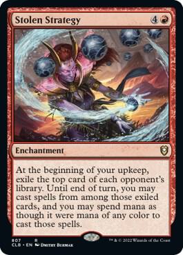 Stolen Strategy card from Commander Legends: Battle for Baldur's Gate