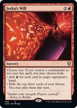 Jeska's Will card from Commander Legends: Battle for Baldur's Gate