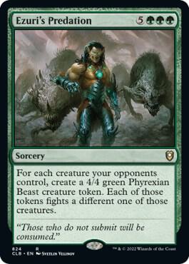 Ezuri's Predation card from Commander Legends: Battle for Baldur's Gate