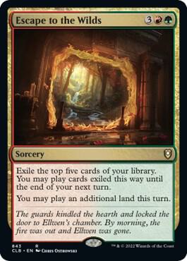 Escape to the Wilds card from Commander Legends: Battle for Baldur's Gate