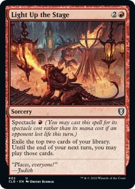 Light Up the Stage card from Commander Legends: Battle for Baldur's Gate