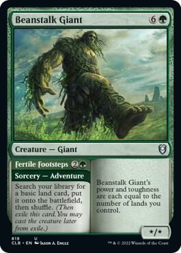 Beanstalk Giant card from Commander Legends: Battle for Baldur's Gate