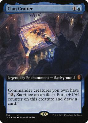 Clan Crafter (Extended Art) card from Commander Legends: Battle for Baldur's Gate