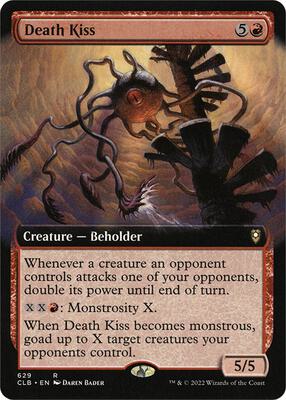 Death Kiss (Extended Art) card from Commander Legends: Battle for Baldur's Gate