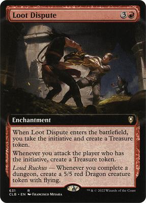 Loot Dispute (Extended Art) card from Commander Legends: Battle for Baldur's Gate
