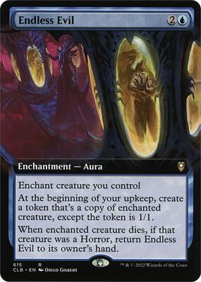 Endless Evil (Extended Art) card from Commander Legends: Battle for Baldur's Gate