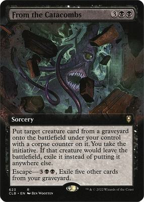 From the Catacombs (Extended Art) card from Commander Legends: Battle for Baldur's Gate