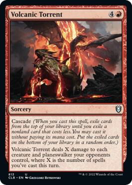 Volcanic Torrent card from Commander Legends: Battle for Baldur's Gate