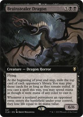Brainstealer Dragon (Extended Art) card from Commander Legends: Battle for Baldur's Gate