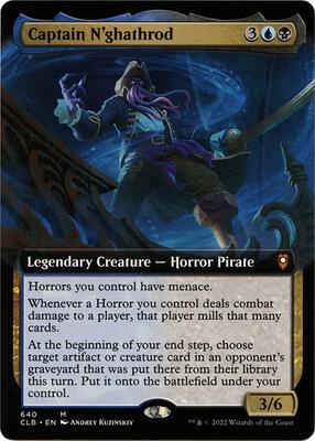 Captain N'ghathrod (Extended Art) card from Commander Legends: Battle for Baldur's Gate