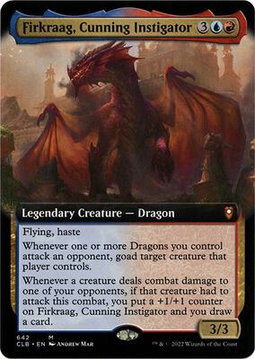 Firkraag, Cunning Instigator (Extended Art) card from Commander Legends: Battle for Baldur's Gate