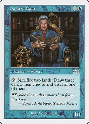 Soldevi Sage card from Classic Sixth Edition