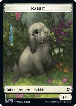 Rabbit Token card from Commander Legends: Battle for Baldur's Gate