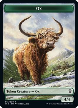 Ox Token card from Commander Legends: Battle for Baldur's Gate