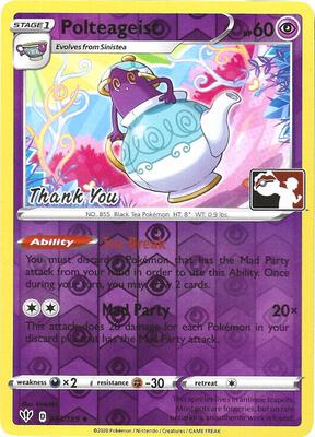 Polteageist - 83/189 (Pokemon League) [Thank You] card from League & Championship Cards