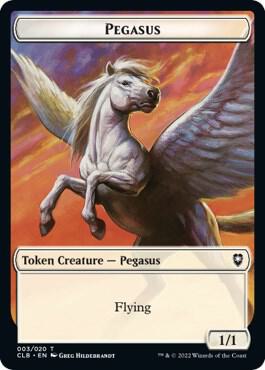 Pegasus Token card from Commander Legends: Battle for Baldur's Gate