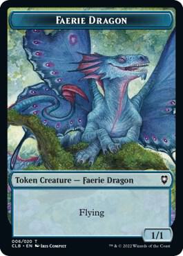 Faerie Dragon Token card from Commander Legends: Battle for Baldur's Gate