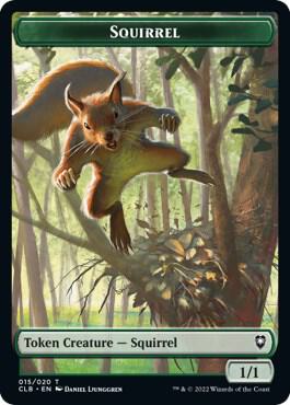 Squirrel Token card from Commander Legends: Battle for Baldur's Gate