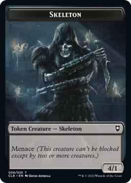 Skeleton Token card from Commander Legends: Battle for Baldur's Gate