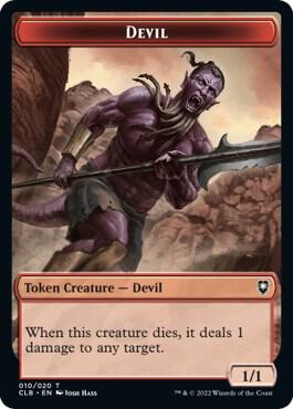 Devil Token card from Commander Legends: Battle for Baldur's Gate
