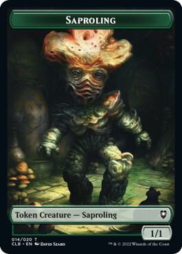 Saproling Token card from Commander Legends: Battle for Baldur's Gate