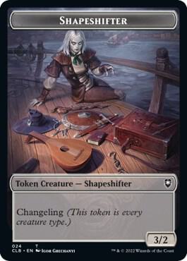 Shapeshifter (024) // Shapeshifter (028) Double-Sided Token card from Commander Legends: Battle for Baldur's Gate