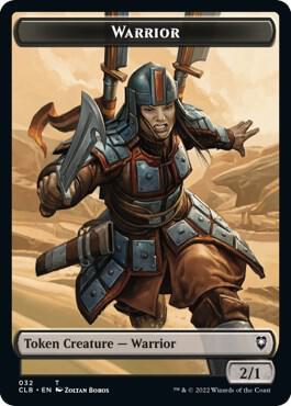 Warrior // Inkling Double-Sided Token card from Commander Legends: Battle for Baldur's Gate