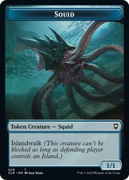 Squid // Copy Double-Sided Token card from Commander Legends: Battle for Baldur's Gate