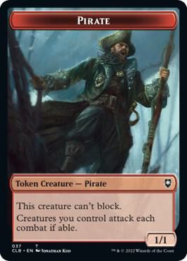 Pirate // Goblin Double-Sided Token card from Commander Legends: Battle for Baldur's Gate