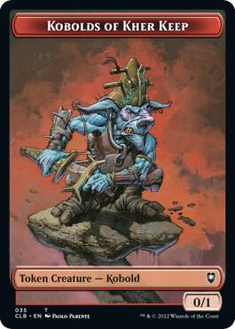 Kobolds of Kher Keep // Treasure Double-Sided Token card from Commander Legends: Battle for Baldur's Gate