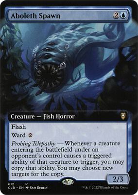 Aboleth Spawn (Extended Art) card from Commander Legends: Battle for Baldur's Gate