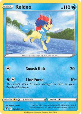 Keldeo - 045/189 card from Deck Exclusives