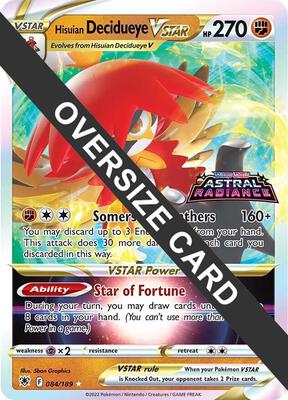 Hisuian Decidueye VSTAR - 084/189 card from Jumbo Cards