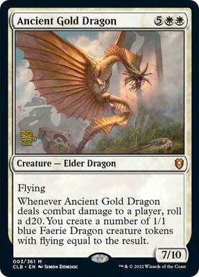Ancient Gold Dragon card from Prerelease Cards