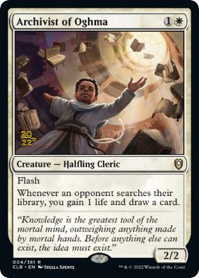Archivist of Oghma card from Prerelease Cards