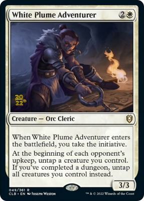 White Plume Adventurer card from Prerelease Cards