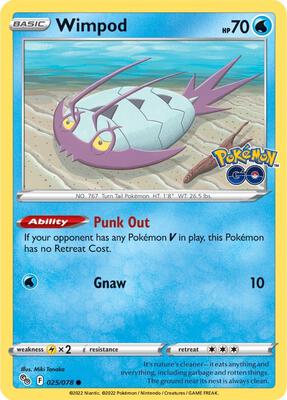 Wimpod card from Pokemon GO