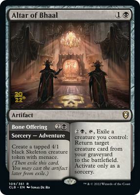 Altar of Bhaal card from Prerelease Cards