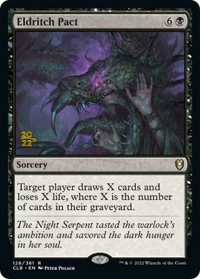 Eldritch Pact card from Prerelease Cards