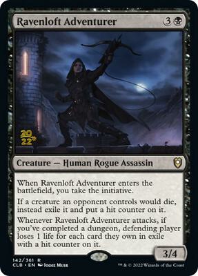 Ravenloft Adventurer card from Prerelease Cards