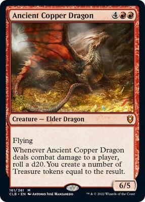 Ancient Copper Dragon card from Prerelease Cards