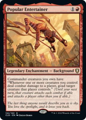 Popular Entertainer card from Prerelease Cards