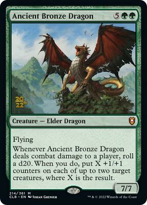 Ancient Bronze Dragon card from Prerelease Cards