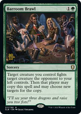 Barroom Brawl card from Prerelease Cards