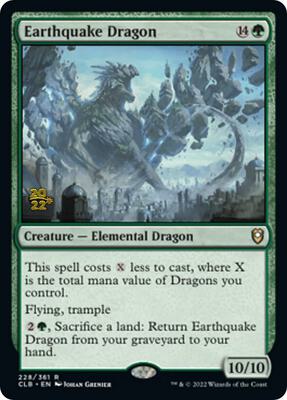 Earthquake Dragon card from Prerelease Cards