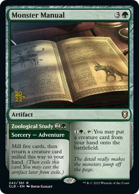 Monster Manual card from Prerelease Cards